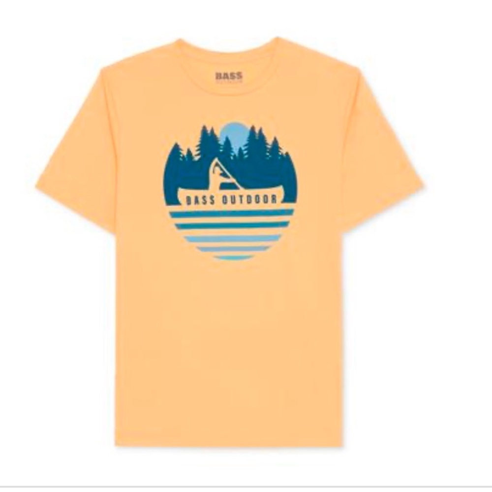 BASS OUTDOOR Mens Logo Crewneck Graphic T-Shirt